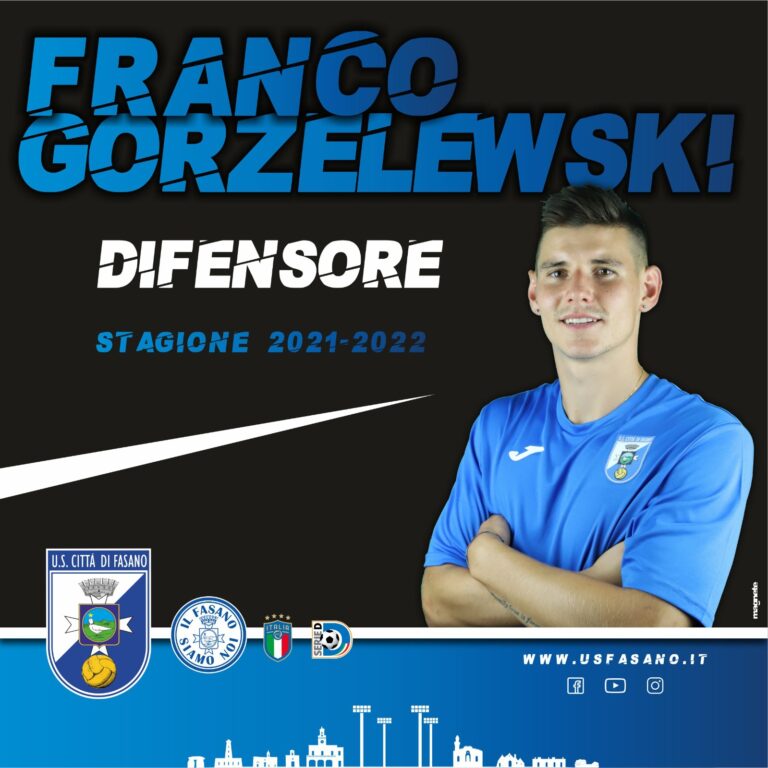 Primo rinforzo per la difesa: ecco l’argentino Franco Gorzelewski - Osservatorio Fasano
