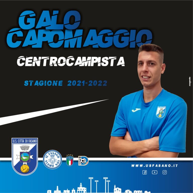 Un altro argentino in maglia biancazzurra: il centrocampista Galo Capomaggio Un altro argentino in maglia biancazzurra: il centrocampista Galo Capomaggio - Osservatorio Fasano