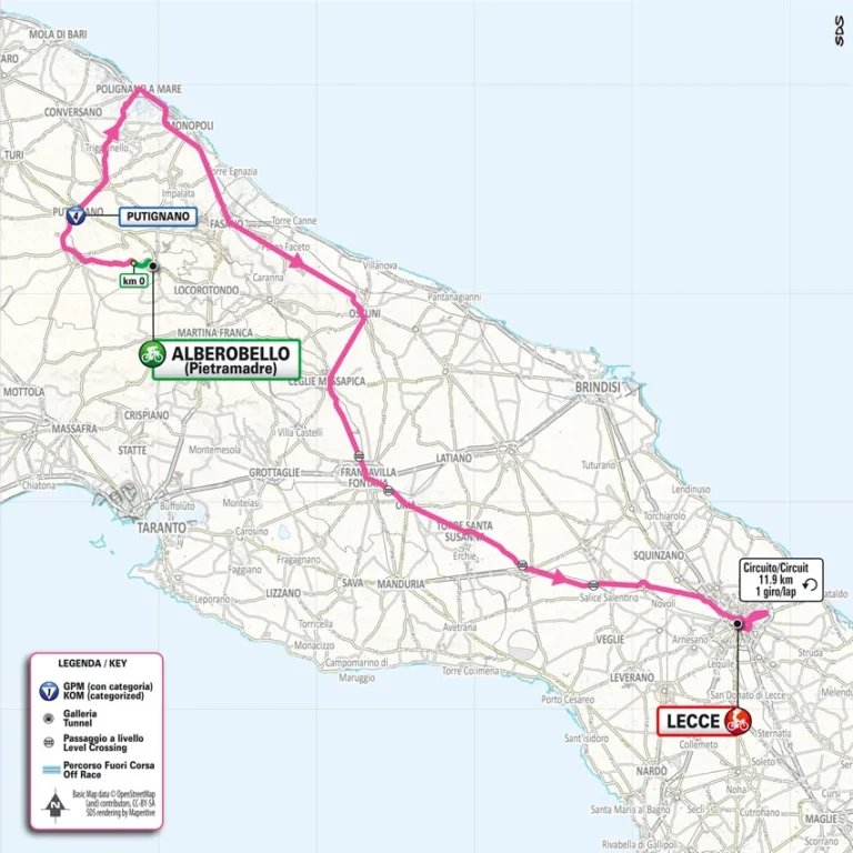 Il Giro d’Italia numero 108 passa da Fasano Il Giro d’Italia numero 108 passa da Fasano - Osservatorio Fasano