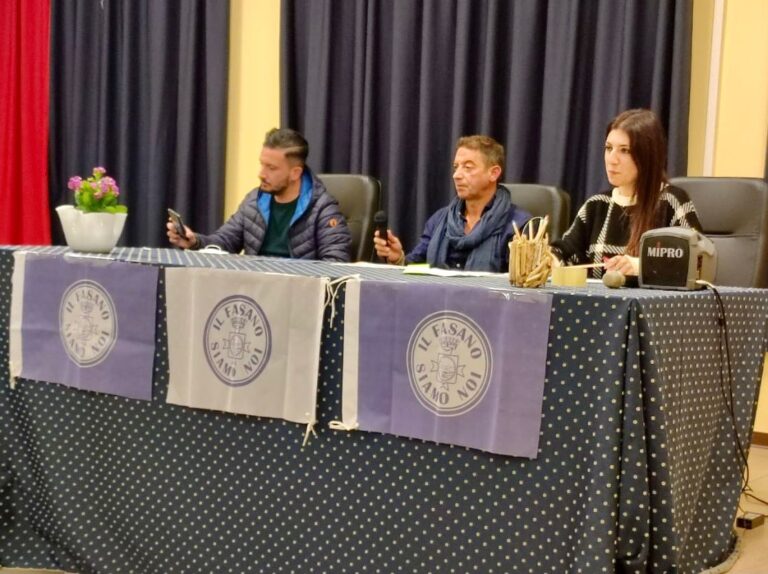 Assemblea dei soci de ‘Il Fasano Siamo noi’ Assemblea dei soci de 'Il Fasano Siamo noi' - Osservatorio Fasano