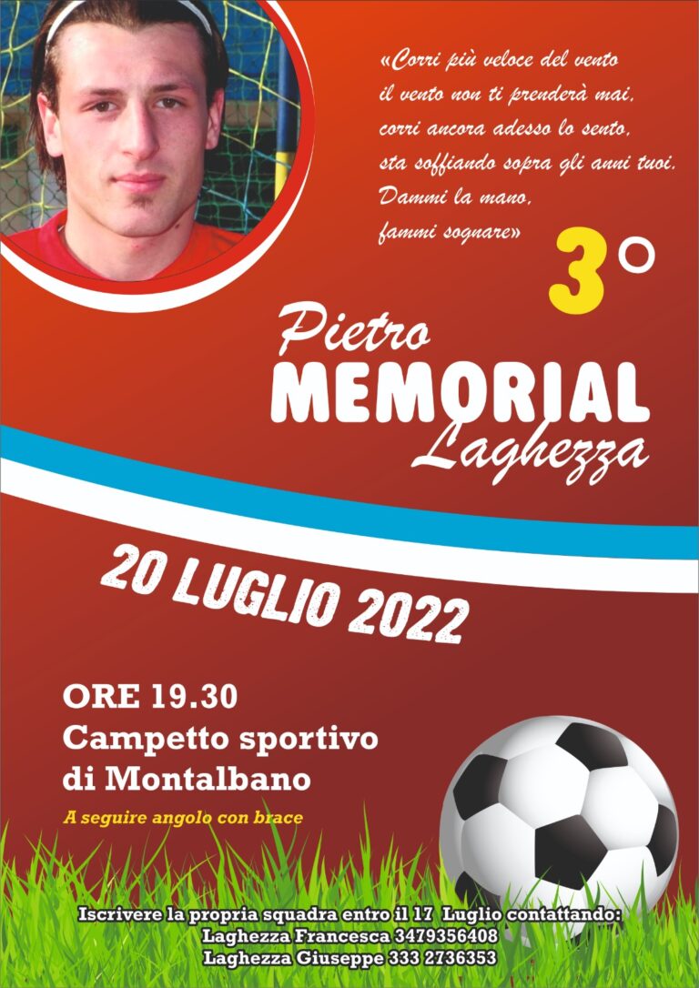 3° Memorial Pietro Laghezza 3° Memorial Pietro Laghezza - Osservatorio Fasano