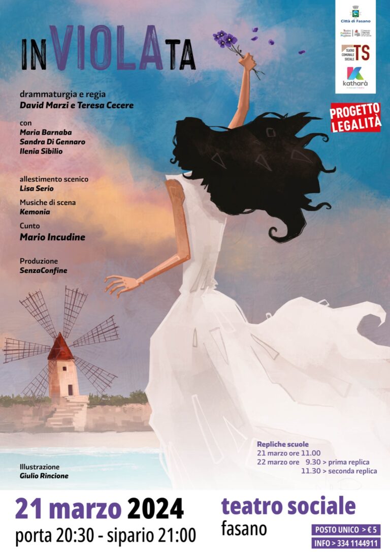 “InVIOLAta”, la storia vera di una donna che si ribellò alla violenza del suo aguzzino - Osservatorio Fasano