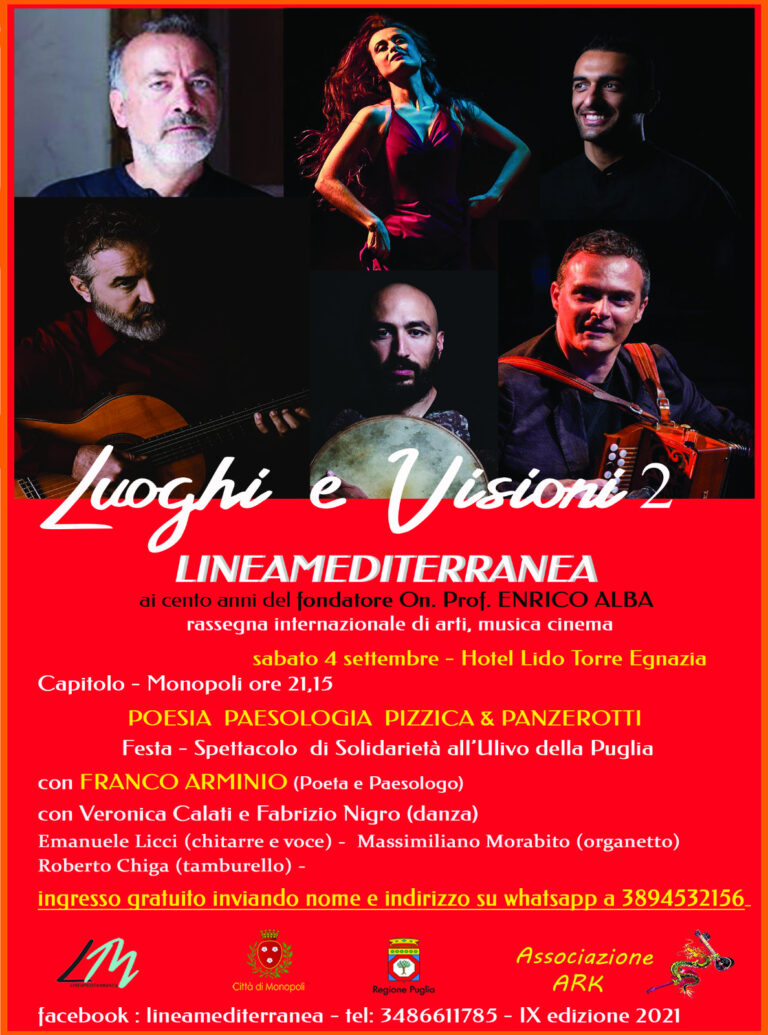 'lineamediterranea' IX edizione - L'anima dei Luoghi 2 - Osservatorio Fasano