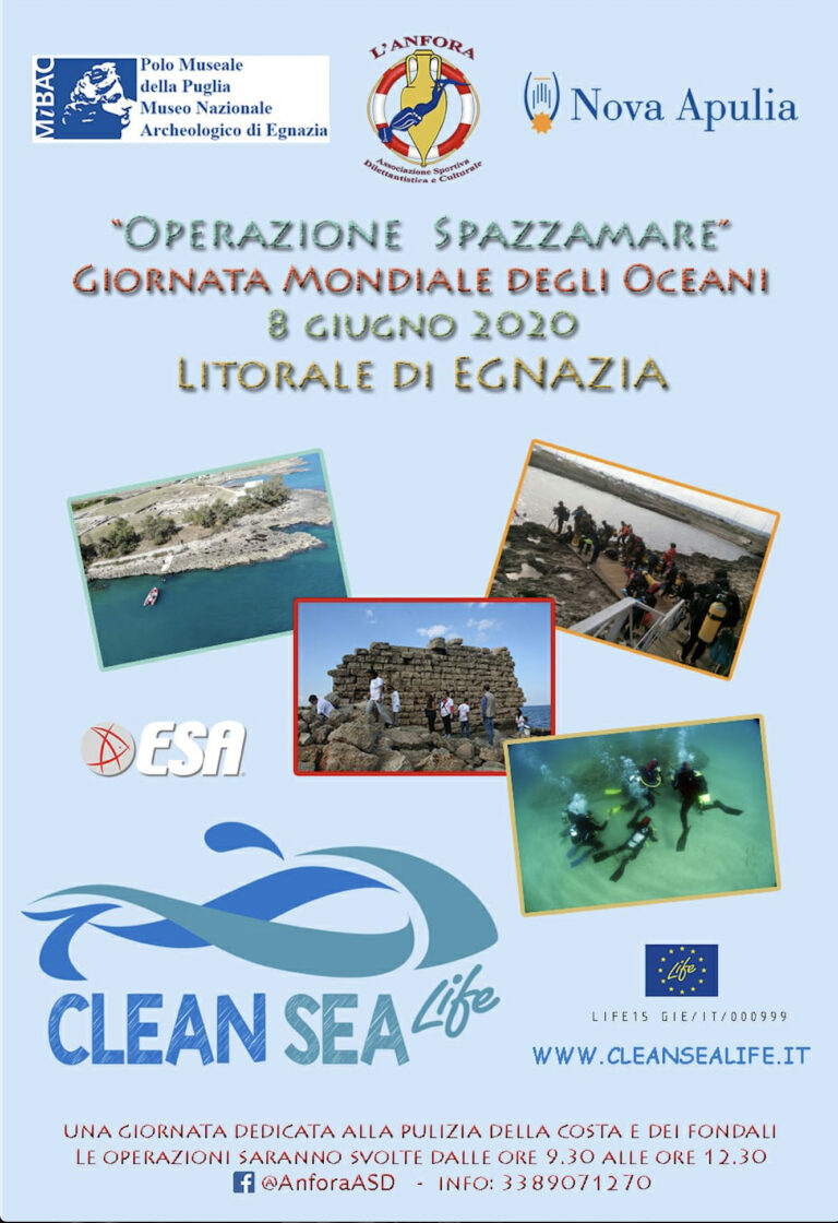 Giornata Mondiale degli Oceani: domani a Egnazia scatta l'Operazione Spazzamare - Osservatorio Fasano