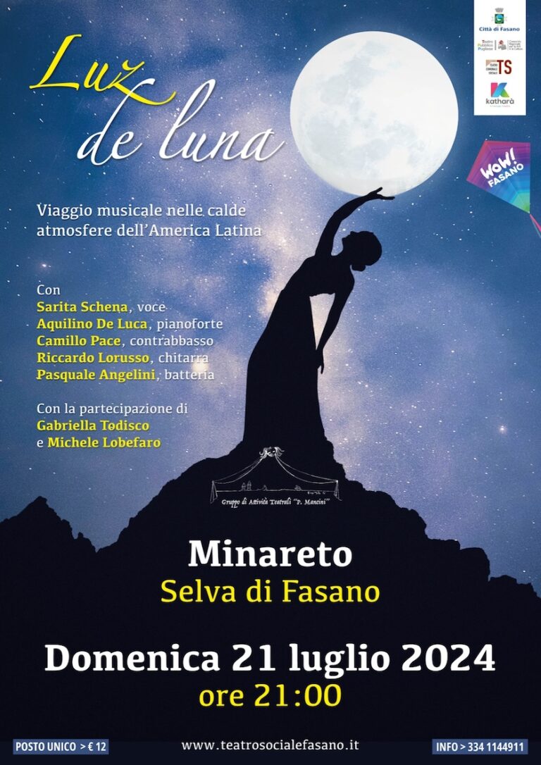 La rassegna estiva Katharà presenta “Luz de luna”, un viaggio musicale nelle calde atmosfere dell’America Latina - Osservatorio Fasano