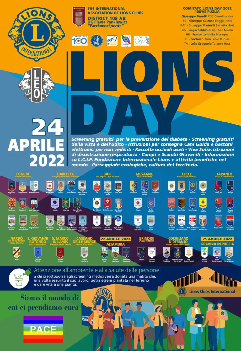 Torna la tradizione dei 'Lions Day' - Osservatorio Fasano