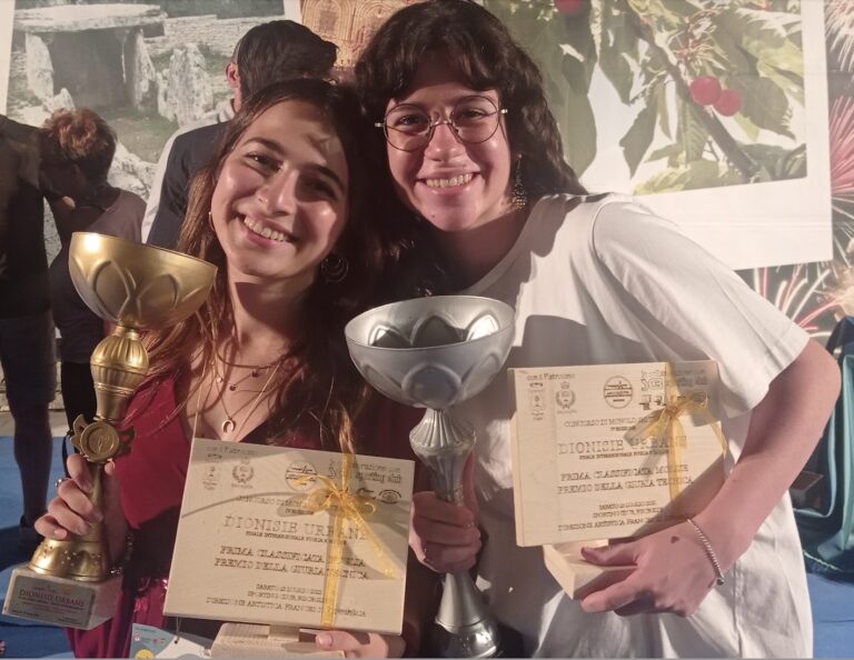 Mariasole Corelli e Francesca Morena Mileti premiate al Dionisie Urbane - Osservatorio Fasano