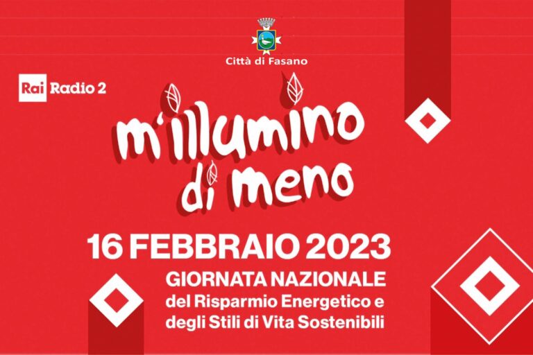 «M’illumino di meno 2023»: il ricco programma di eventi - Osservatorio Fasano