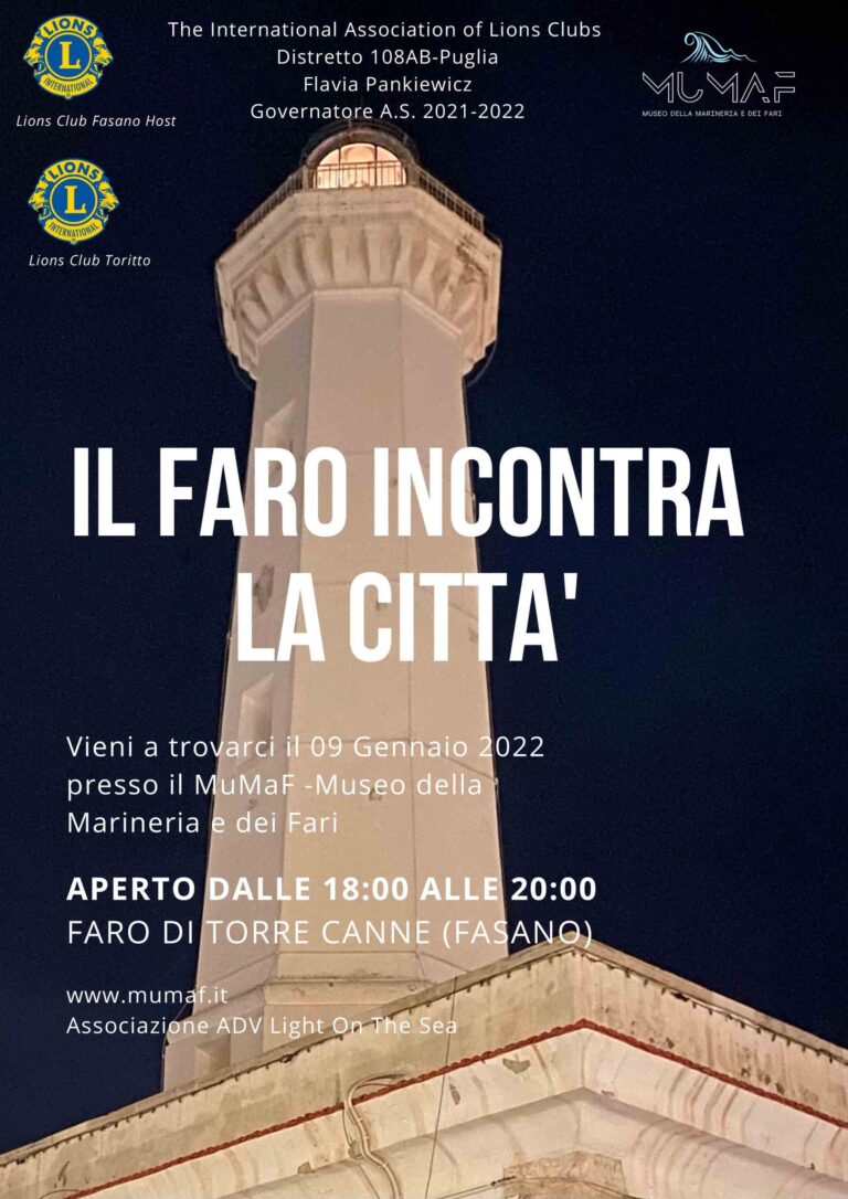 Apertura straordinaria del MuMaF - Museo della Marineria e dei Fari a Torre Canne - Osservatorio Fasano