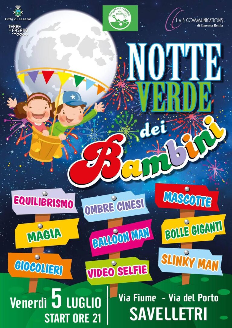 A Torre Canne e Savelletri arriva la Notte Verde dei bambini - Osservatorio Fasano
