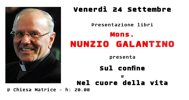 Mons. Nunzio Galantino ospite del Festival ‘Tempeste’ Mons. Nunzio Galantino ospite del Festival 'Tempeste' - Osservatorio Fasano