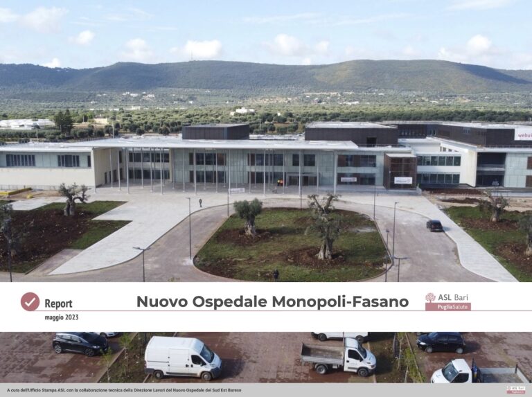 Report ASL: Nuovo Ospedale di Monopoli-Fasano, opere completate all’83,83 percento Report ASL: Nuovo Ospedale di Monopoli-Fasano, opere completate all’83,83 percento - Osservatorio Fasano