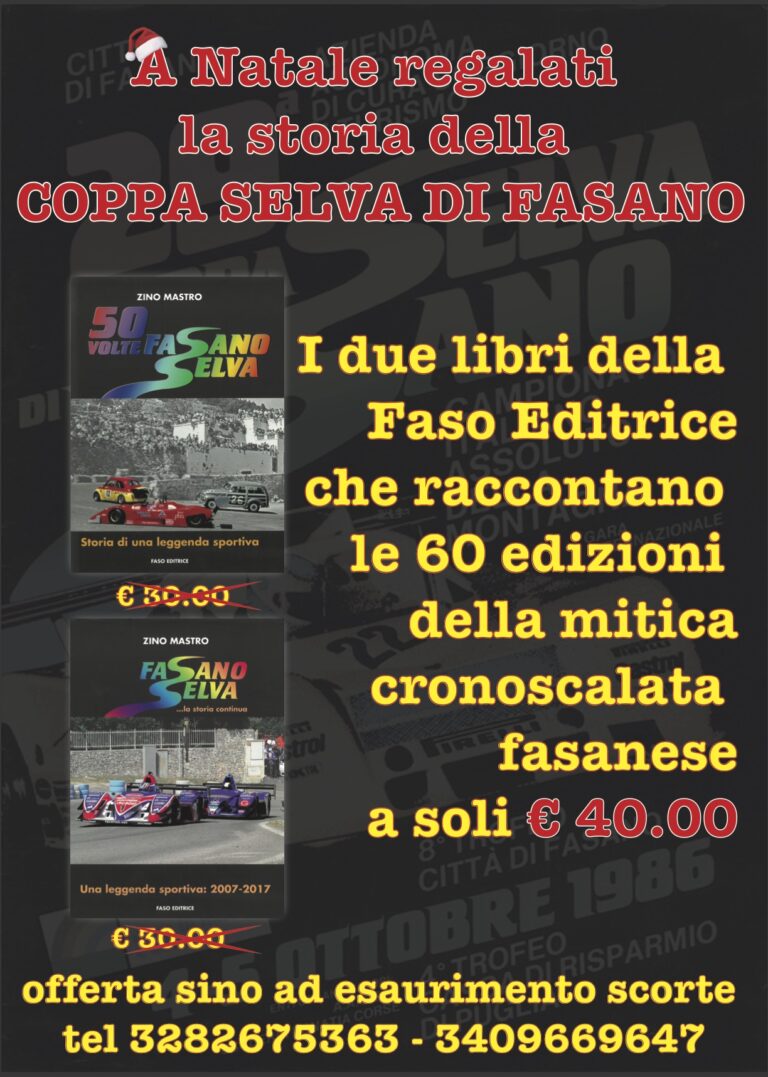 A Natale regala ‘La Storia della Coppa Selva di Fasano’ A Natale regala 'La Storia della Coppa Selva di Fasano' - Osservatorio Fasano