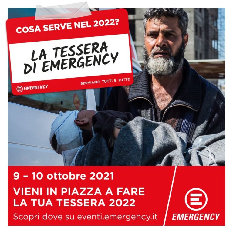 EMERGENCY: campagna Tesseramento 2022 EMERGENCY: campagna Tesseramento 2022 - Osservatorio Fasano