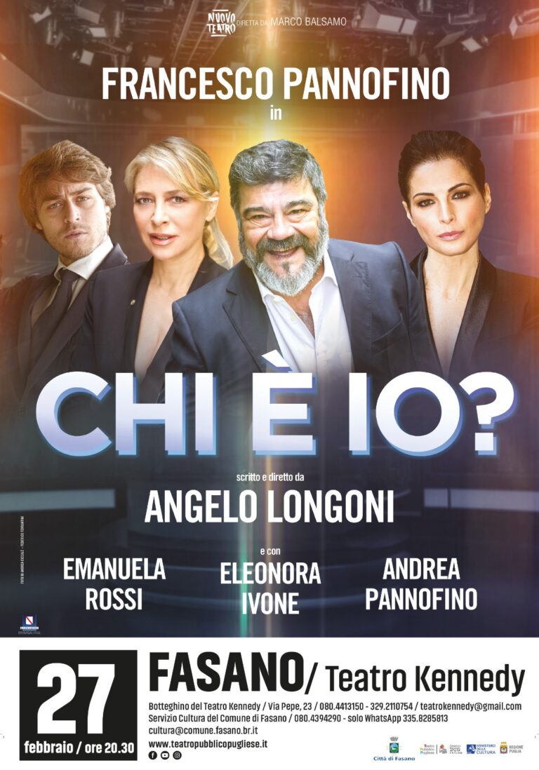Francesco Pannofino in scena il 27 febbraio con ‘Chi è io?’ Francesco Pannofino in scena il 27 febbraio con ‘Chi è io?’ - Osservatorio Fasano