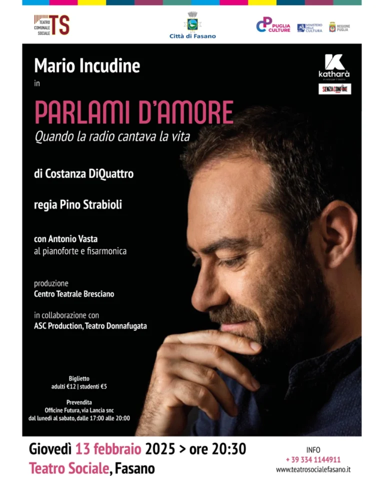 “Parlami d’amore – Quando la radio cantava la vita”, un viaggio di musica e parole in un’Italia che non c’è più - Osservatorio Fasano