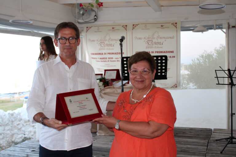 Torna il Premio Letterario Internazionale “Donna” organizzato dal CIF di Fasano con la cerimonia di premiazione della XXXII edizione - Osservatorio Fasano