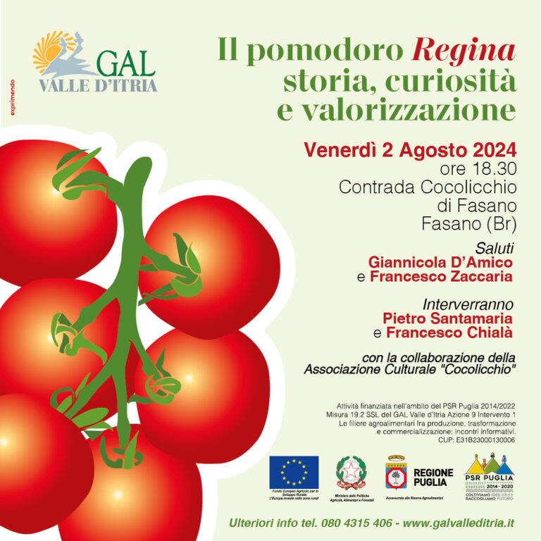 Sua Maestà il Pomodoro Regina Sua Maestà il Pomodoro Regina - Osservatorio Fasano