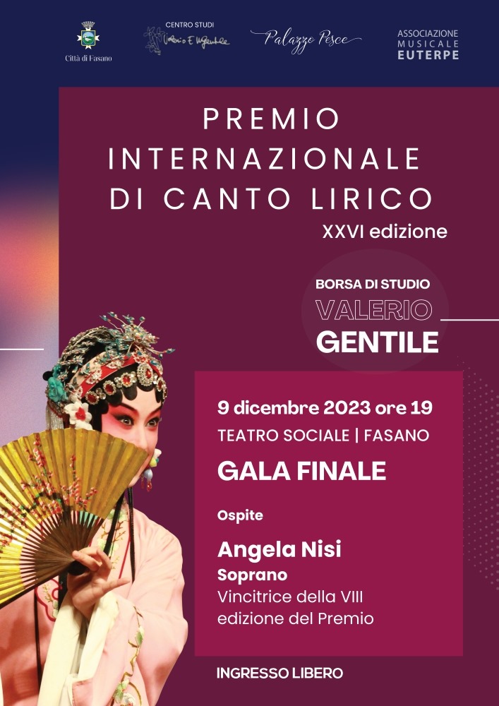 Premio Gentile, cantanti lirici da tutto il mondo al Teatro Sociale Premio Gentile, cantanti lirici da tutto il mondo al Teatro Sociale - Osservatorio Fasano