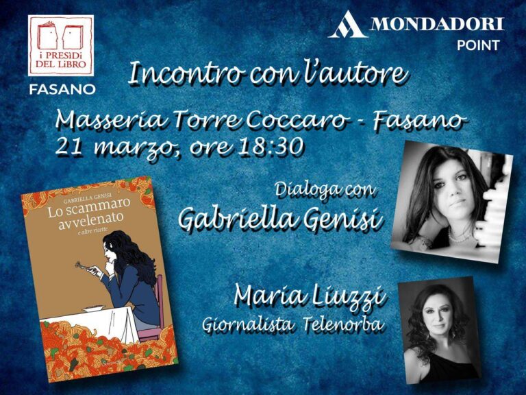 Incontro con Gabriella Genisi - Osservatorio Fasano