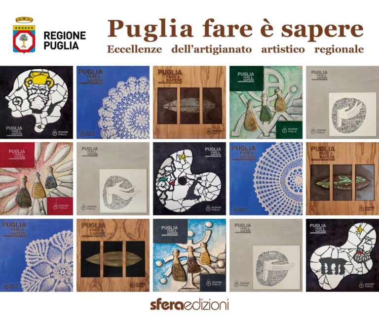 Annunciata la pubblicazione del libro 'Puglia Fare è sapere- Eccellenze dell'artigianato pugliese' - Osservatorio Fasano