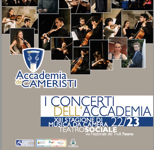 Accademia dei Cameristi: presentazione della XIII Stagione di Musica da Camera 2022-2023 Accademia dei Cameristi: presentazione della XIII Stagione di Musica da Camera 2022-2023 - Osservatorio Fasano