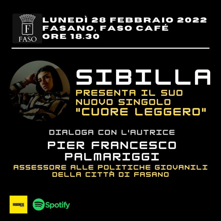 Sibilla debutta con 'Cuore leggero' - Osservatorio Fasano