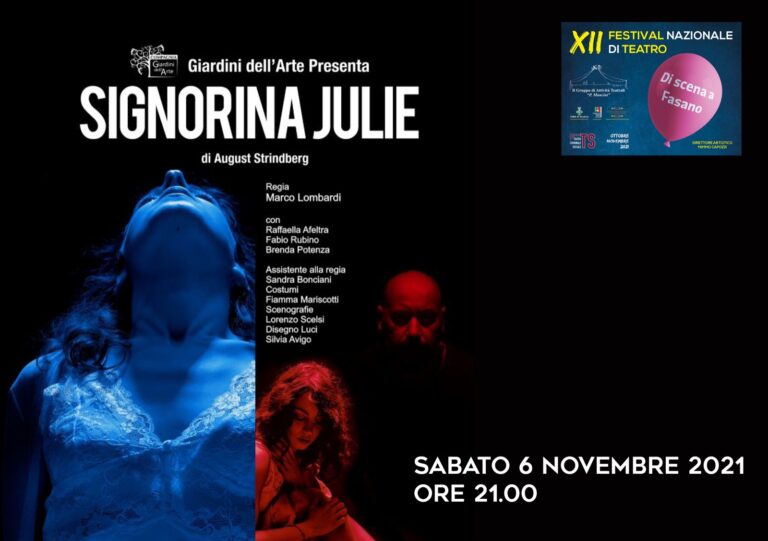 'Signorina Julie', un sabato sera noir per il Festival Di Scena a Fasano - Osservatorio Fasano