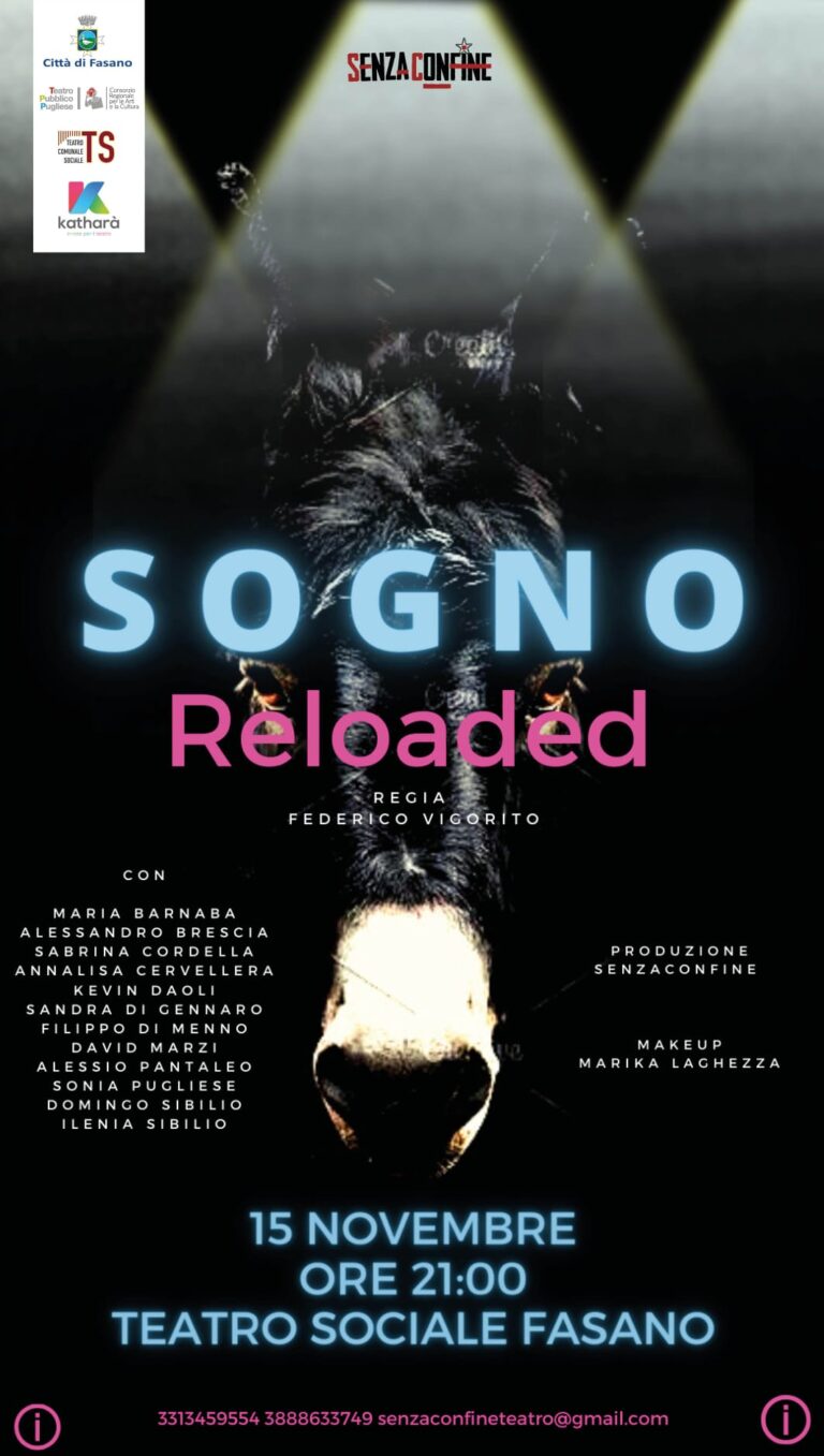 «Sogno Reloaded», la SenzaConfine inaugura la rassegna di Teatro OFF rivisitando il capolavoro shakesperiano - Osservatorio Fasano