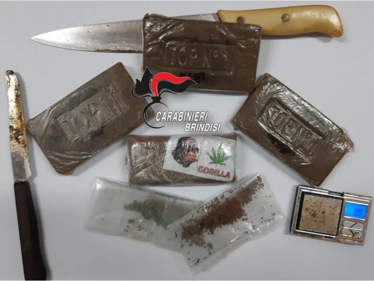 Arrestato minorenne trovato in possesso di 394 grammi di hashish - Osservatorio Fasano