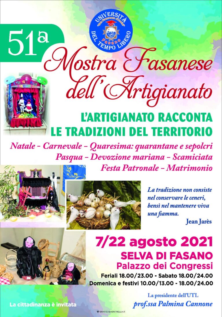 L'impegno dell'UTL alla 51ª Mostra artigiana - Osservatorio Fasano