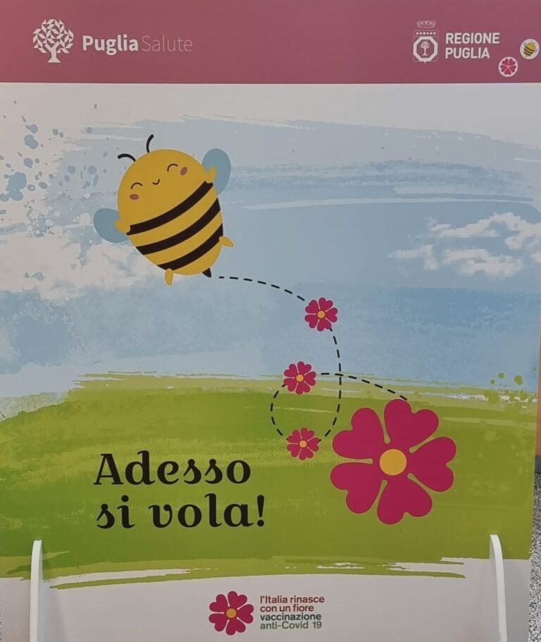 Vacciniamoci con il sorriso, percorso di accompagnamento ai bambini nell’hub di Conforama - Osservatorio Fasano