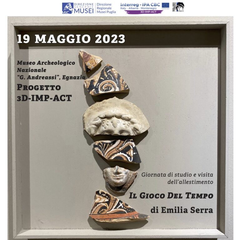 Egnazia: giornata di studio e inaugurazione dell’allestimento “Il Gioco Del Tempo” di Emilia Serra - Osservatorio Fasano