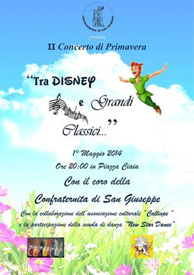 ‘Tra Disney e grandi classici’: concerto del 1° maggio in Piazza Ciaia 'Tra Disney e grandi classici': concerto del 1° maggio in Piazza Ciaia - Osservatorio Fasano