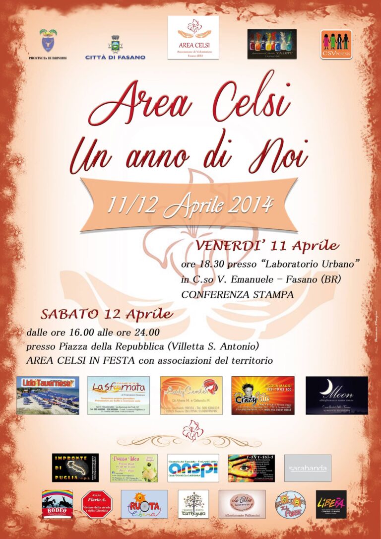 ‘Area Celsi in Festa’ 'Area Celsi in Festa' - Osservatorio Fasano