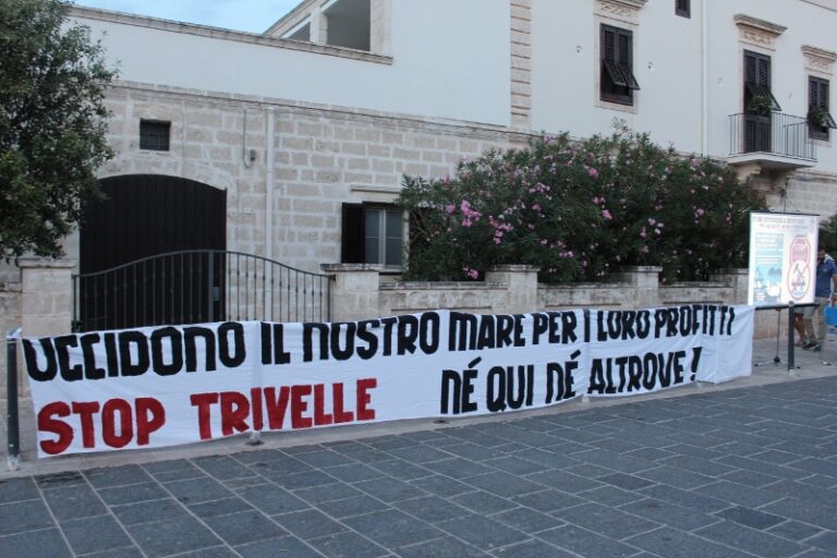 No alle trivellazioni dell’Adriatico: grido di protesta a Savelletri No alle trivellazioni dell'Adriatico: grido di protesta a Savelletri - Osservatorio Fasano