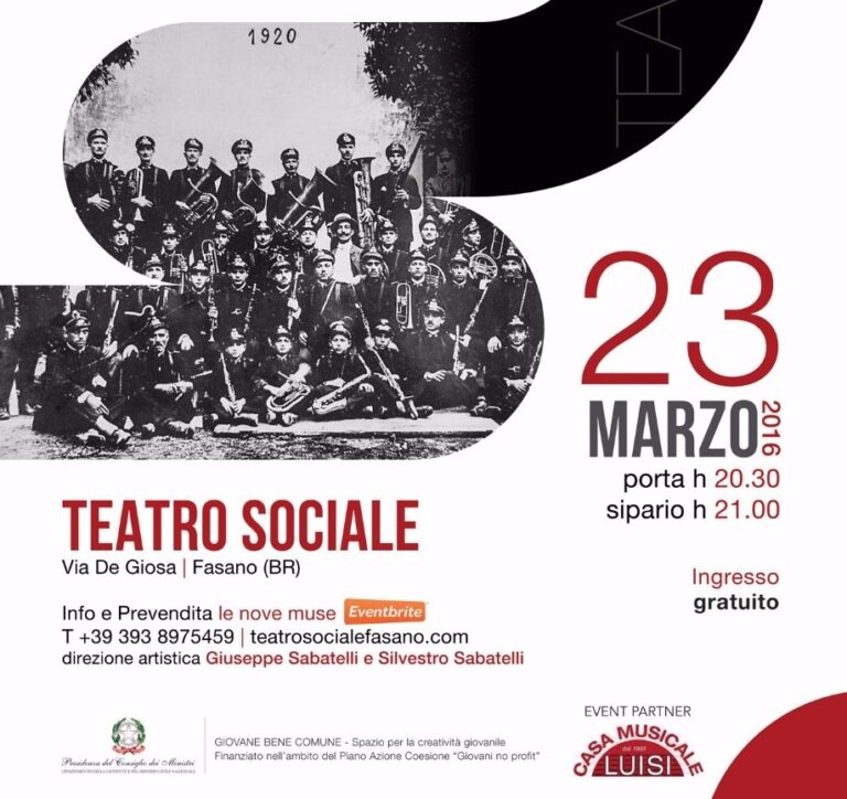 Concerto di Pasqua al Teatro Sociale di Fasano - Osservatorio Fasano