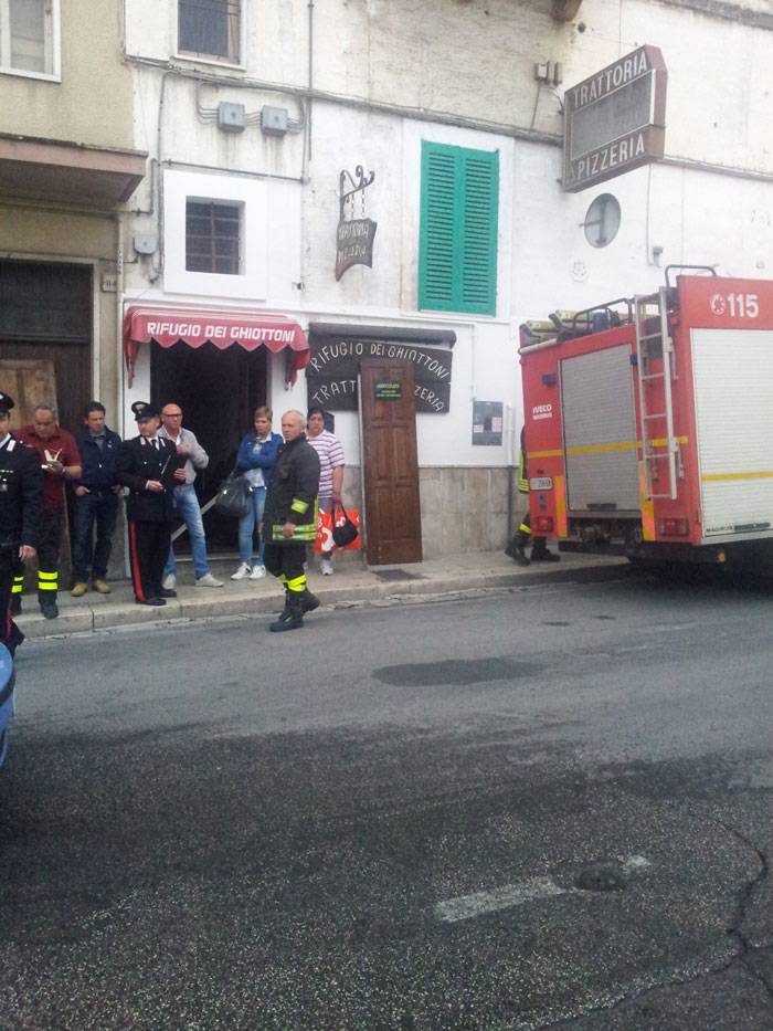 Ristorante fasanese invaso dalle fiamme Ristorante fasanese invaso dalle fiamme - Osservatorio Fasano