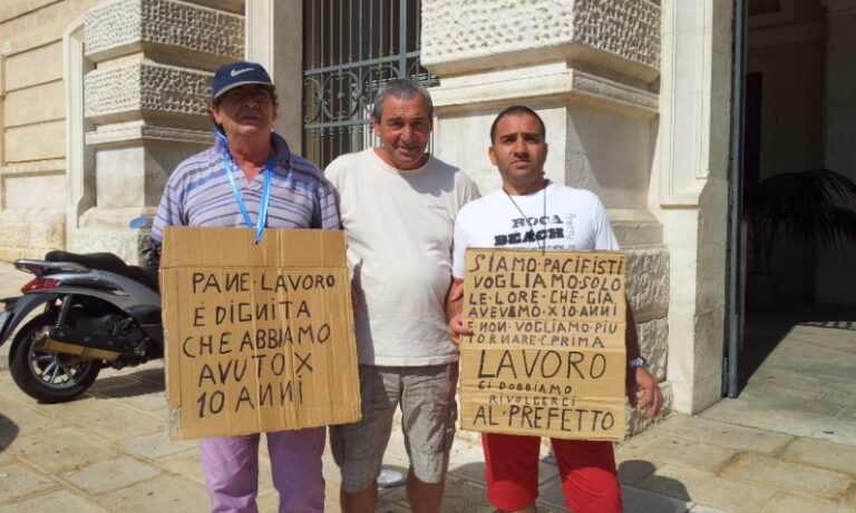 Riparte la protesta della cooperativa 'Alba Nuova' - Osservatorio Fasano