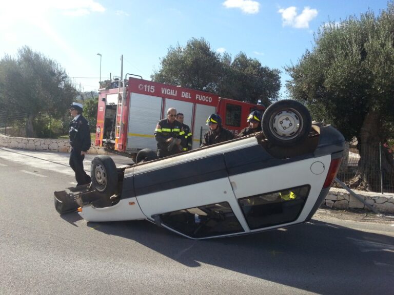 Incidente alla rotatoria nei pressi del mercato ortofrutticolo - Osservatorio Fasano