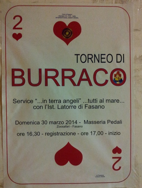 L’Inner Wheel di Fasano organizza un ‘Torneo di Burraco’ solidale L'Inner Wheel di Fasano organizza un 'Torneo di Burraco' solidale - Osservatorio Fasano