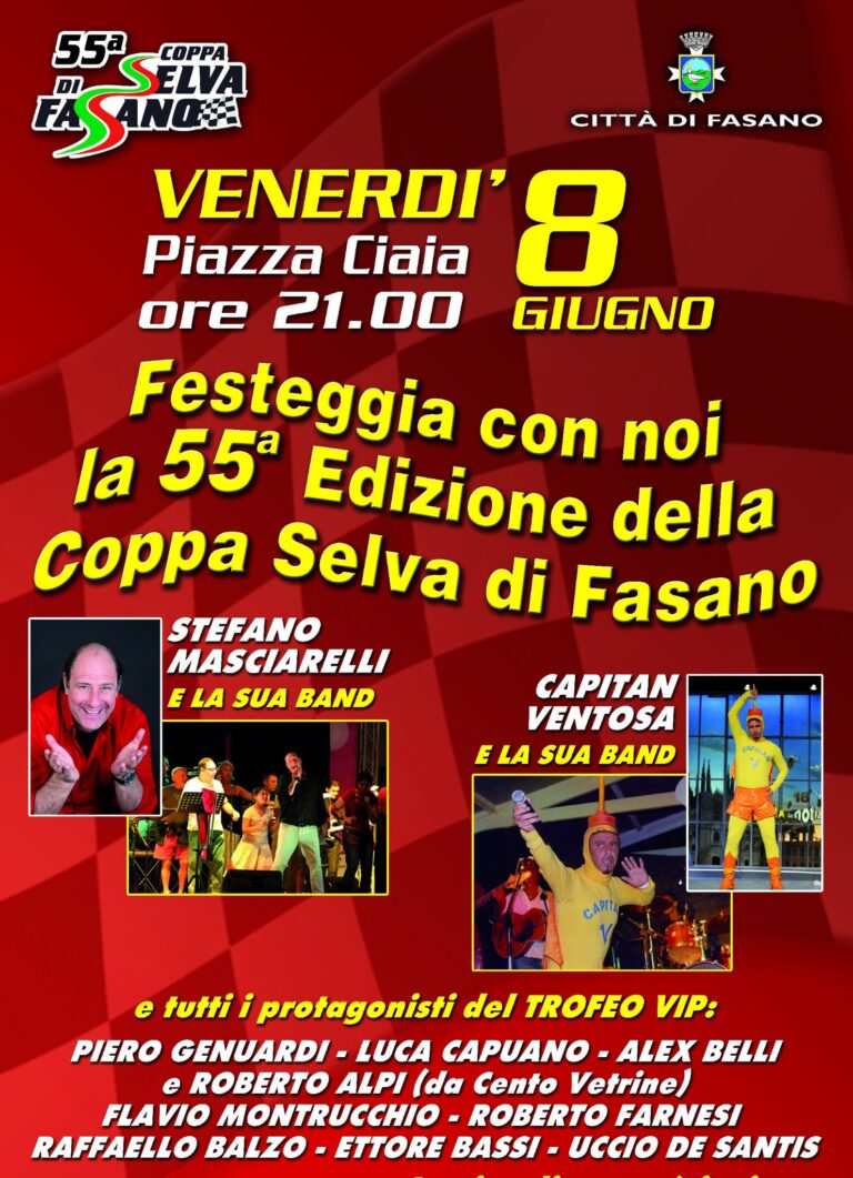 Musica e spettacolo aspettando la 55° Fasano-Selva - Osservatorio Fasano