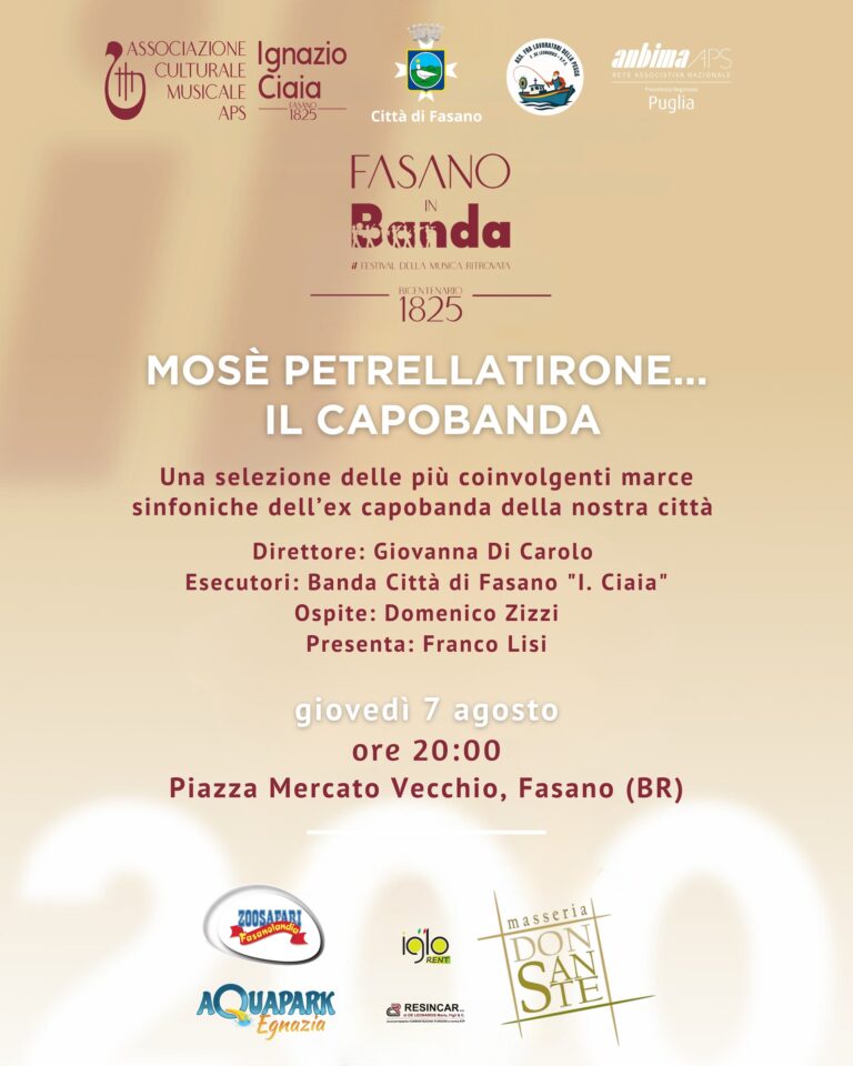 Un concerto per ricordare il M° Mosè Petrella Tirone - Osservatorio Fasano