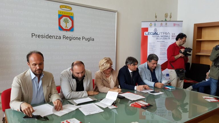 Presentato a Bari 'Legalitria': dal 3 al 6 maggio appuntamento a Fasano e Locorotondo - Osservatorio Fasano