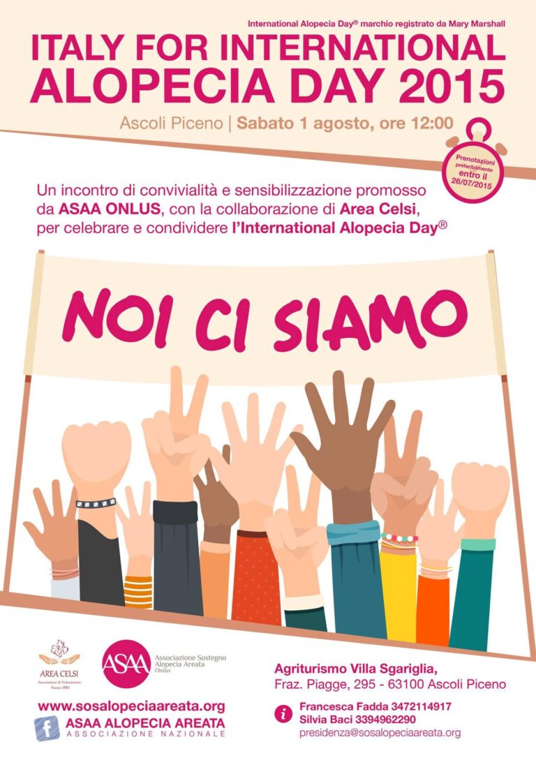 L'associazione fasanese Area Celsi all'International Alopecia Day - Osservatorio Fasano