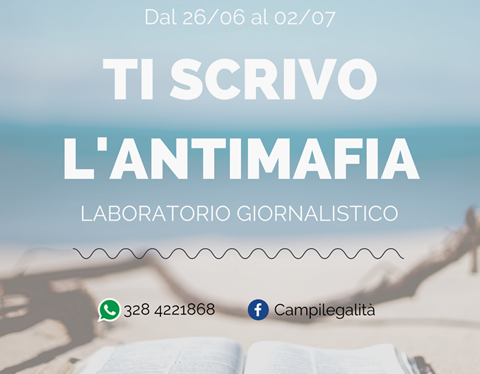 ‘Ti scrivo l’antimafia’: laboratorio di giornalismo promosso dall’Arci Puglia 'Ti scrivo l'antimafia': laboratorio di giornalismo promosso dall'Arci Puglia - Osservatorio Fasano