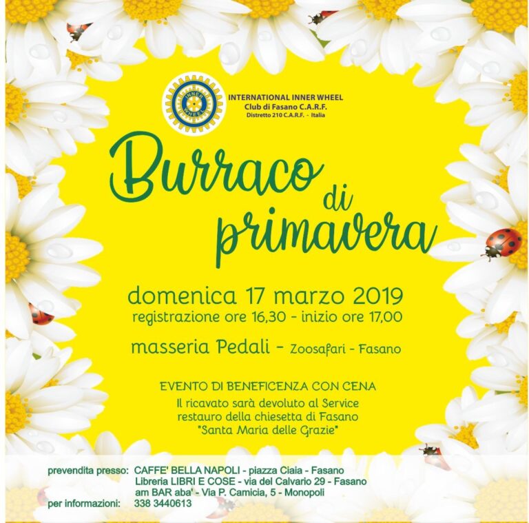 Il Burraco di primavera a Masseria Pedali - Osservatorio Fasano