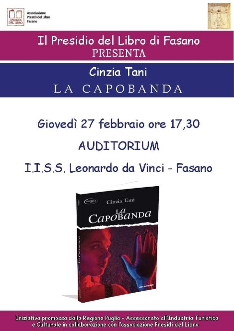 Cinzia Tani presenta il suo romanzo ‘La Capobanda’ Cinzia Tani presenta il suo romanzo 'La Capobanda' - Osservatorio Fasano