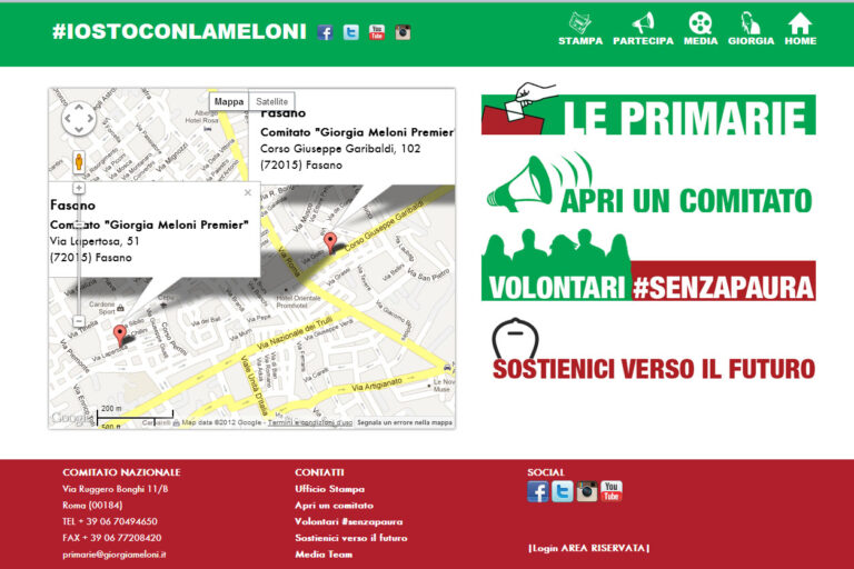 Comitato Giorgia Meloni: svelato l'equivoco - Osservatorio Fasano