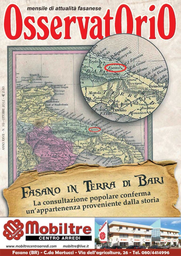 IN EDICOLA | Fasano in Terra di Bari - Osservatorio Fasano